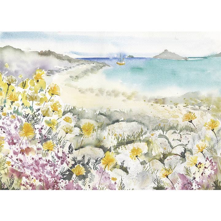 Greeting Card Dandelions and Sunshine for wholesale by Natural Partners Limited