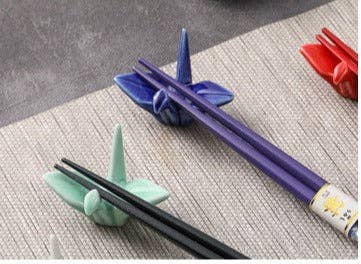 Gohobi （We cover U.S. import duties） - Wholesale Chopsticks - Gohobi A Set of 5 Pairs of Swan Wooden Chopsticks and Rests3