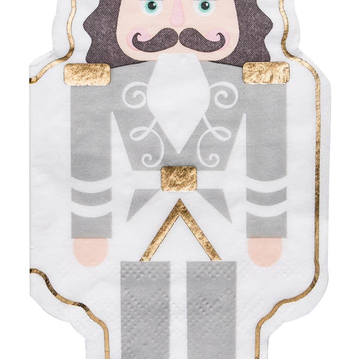 Guardanapo para convidados Quebra-Nozes Dourado - Pacote com 16 por atacado de Sophistiplate