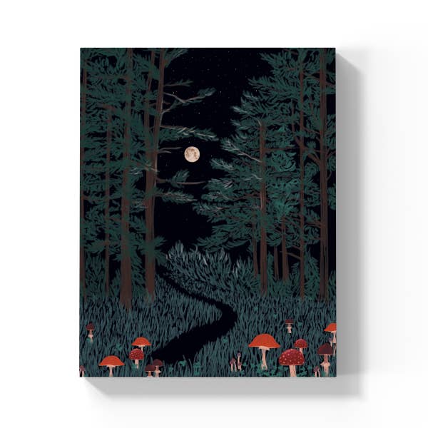 Maanopkomst Bos Medium Layflat Journal Notitieboek voor wholesale door Denik