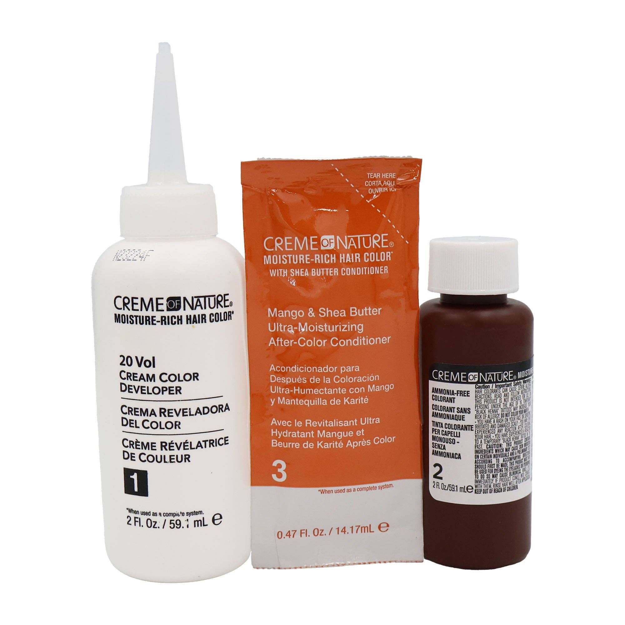 KT Supply – wholesale Hair dye – Creme Of Nature Liquid Hair Color Kit Light Golden Blonde3