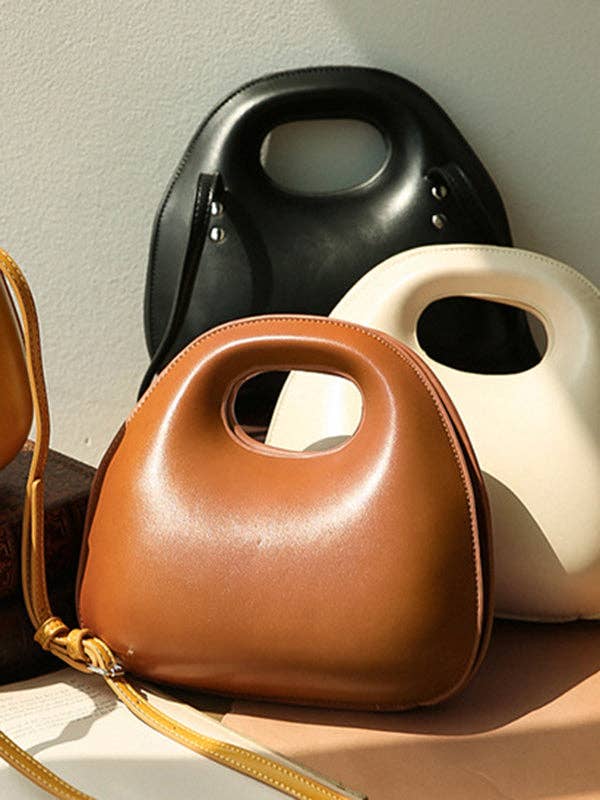 VividLux - Vente Sac à main avec poignée sur le dessus – femme - Sac bandoulière VividLux en simili cuir à design géométrique ajouré et découpes9