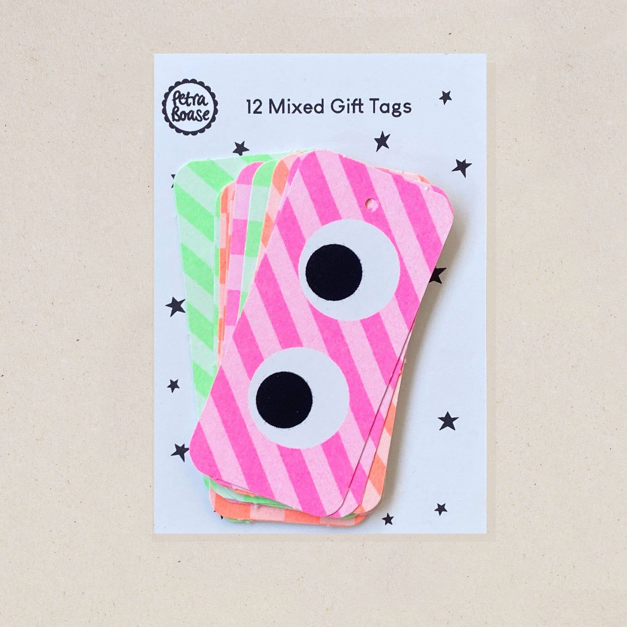 Petra Boase Ltd (US Duties Paid) - Wholesale Gift Tag - Gift Tags (Pack of 6) Set of 12 - Googly Eyes2