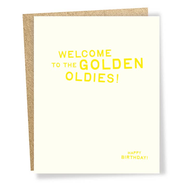 #2160: Golden Oldies Card for wholesale by Sapling Press