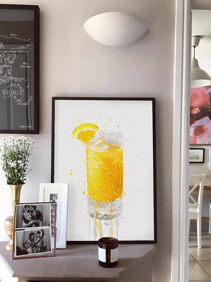 Lámina para pared de zumo de naranja para venta al por mayor de We Love Prints