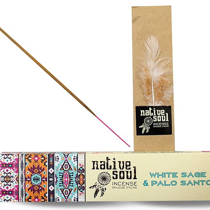 Inc. Nat. Soul White Sage/P.Sto 15gr (12 units) for wholesale by Esoterica Arte