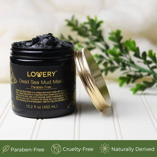 Lovery - Wholesale Skincare face mask - Dead Sea Mud Mask with Jojoba Oil & Vitamin E, Pore Reducer2