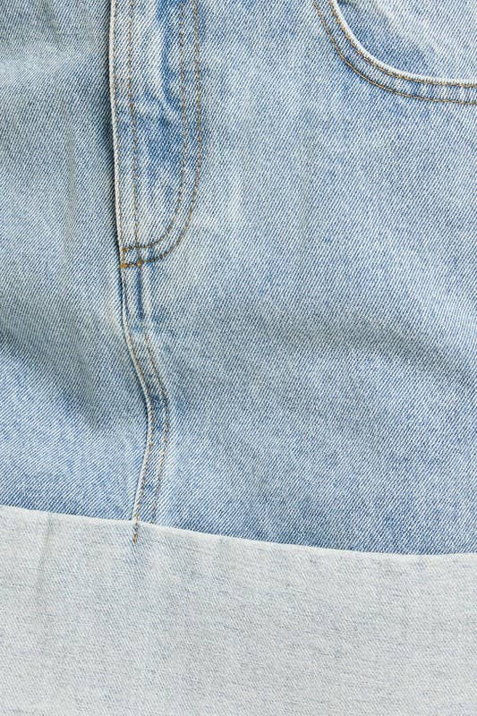 HIGH WAISTED CUFFED DENIM MINI SKIRT for wholesale on Faire5