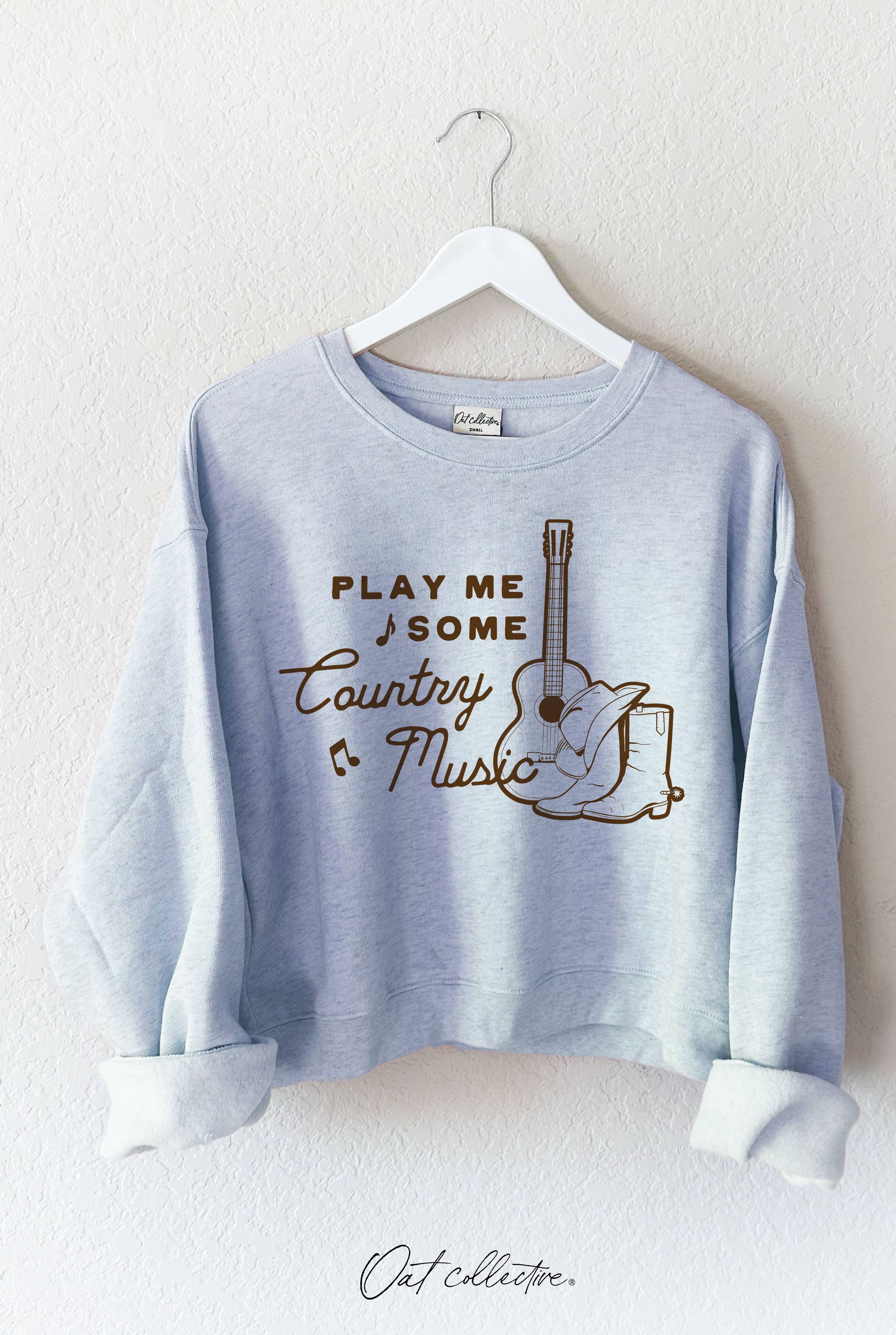 OAT COLLECTIVE - Wholesale Grafisch sweatshirt - Dames - SPEEL WAT COUNTRYMUZIEK VOOR ME Mid Graphic Sweatshirt6