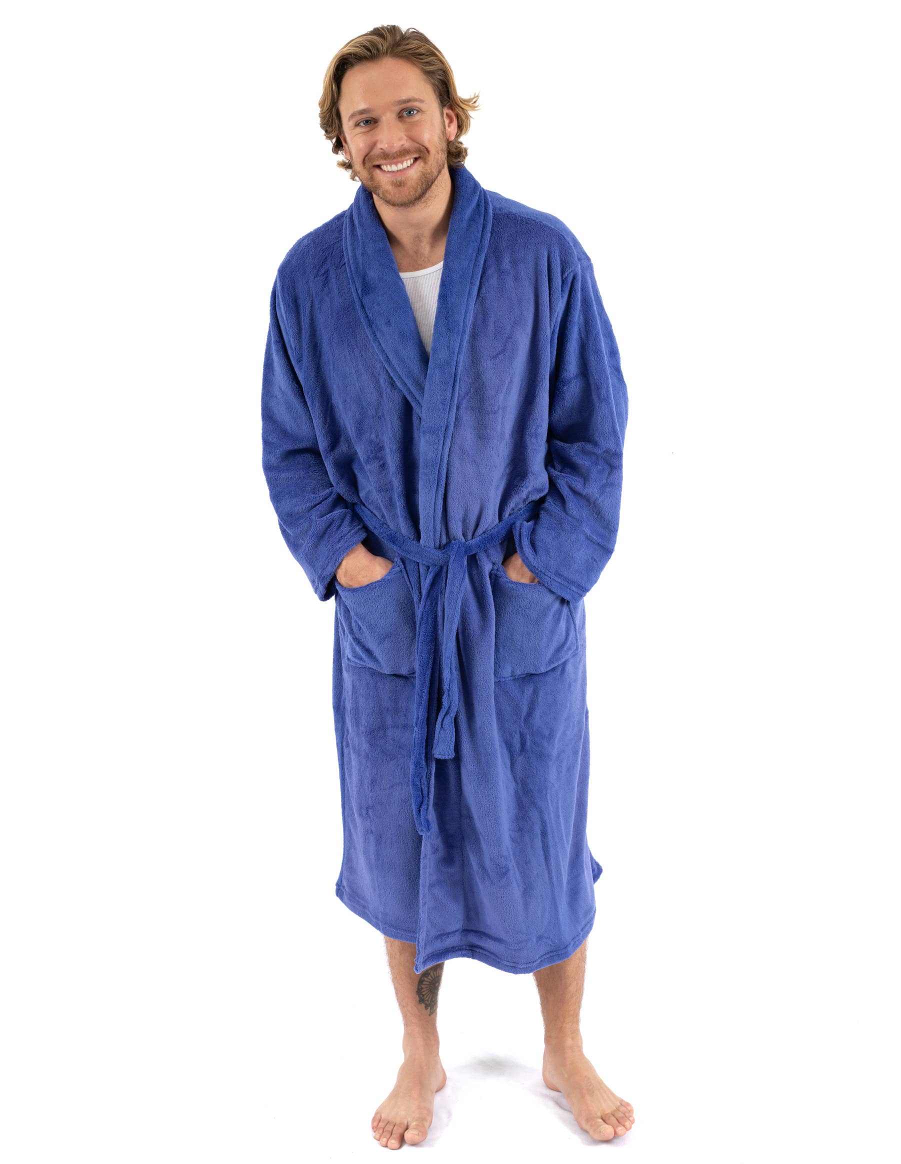 Leveret Pajamas – Großhandel Bademantel – Herren – Fleece-Bademantel für Herren für den Winter5