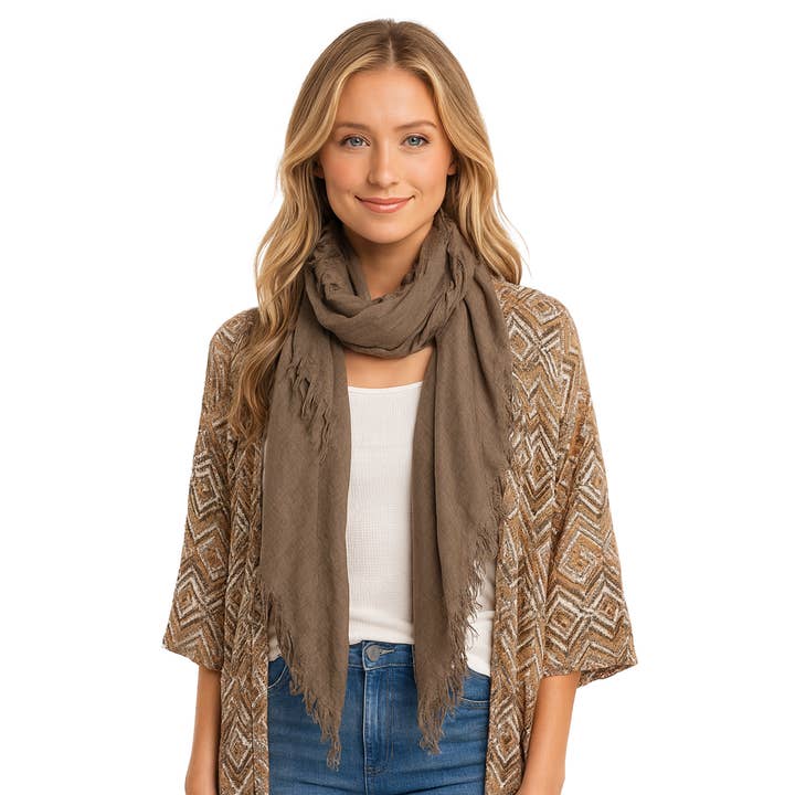 Heathered Cashmere Scarf for wholesale by Blue Pacific