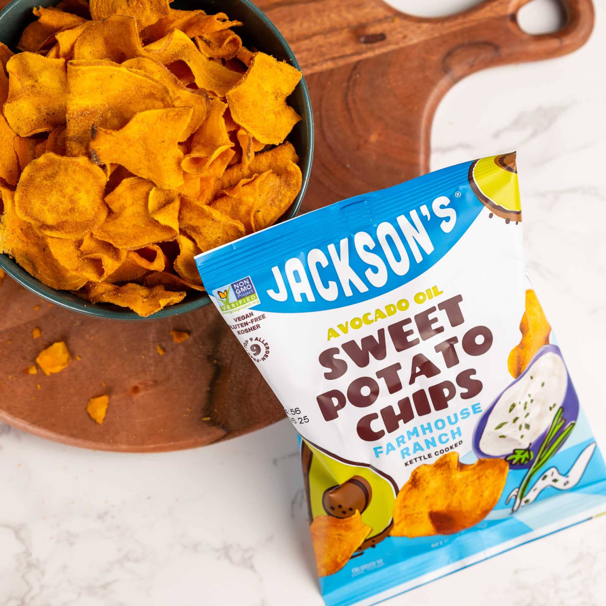 Jackson's - Wholesale Chips - Variety Pack Sweet Potato Chips in Avocado Oil 1oz (Pack of 30)2