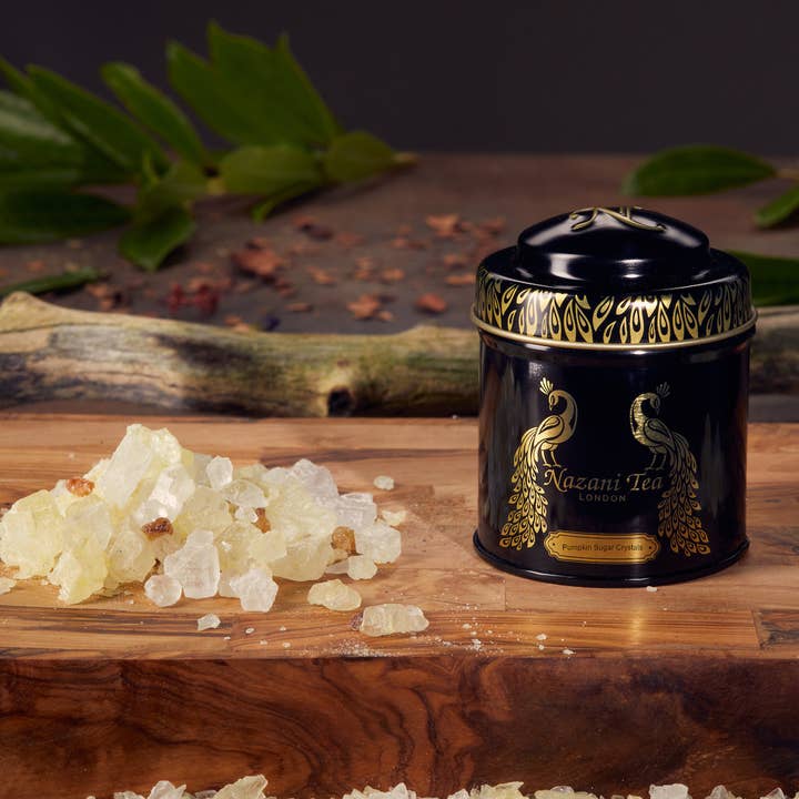 Nazani Tea - Wholesale Sugar/Sweetener - Pumpkin Sugar Crystals (150g Caddy)1