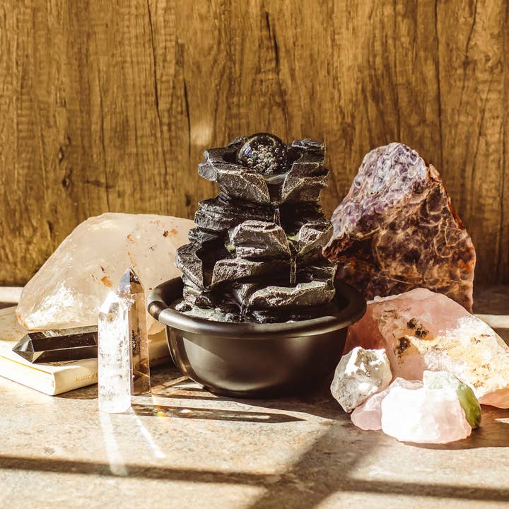 Small Rockfall Sensory Indoor Water Feature for wholesale by Mindful Living Co.