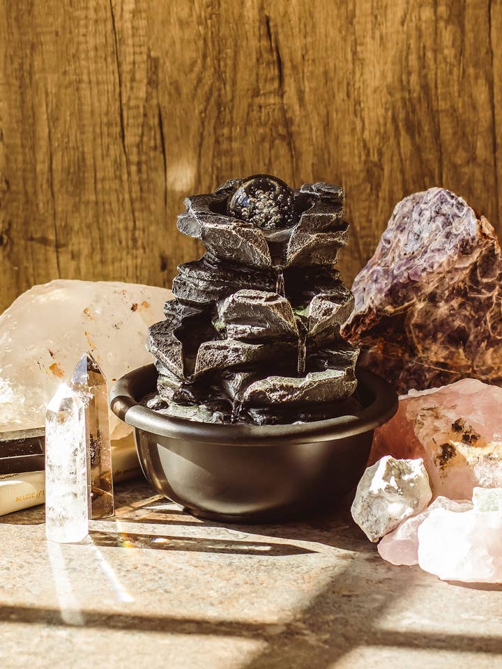 Small Rockfall Sensory Indoor Water Feature for wholesale by Mindful Living Co.