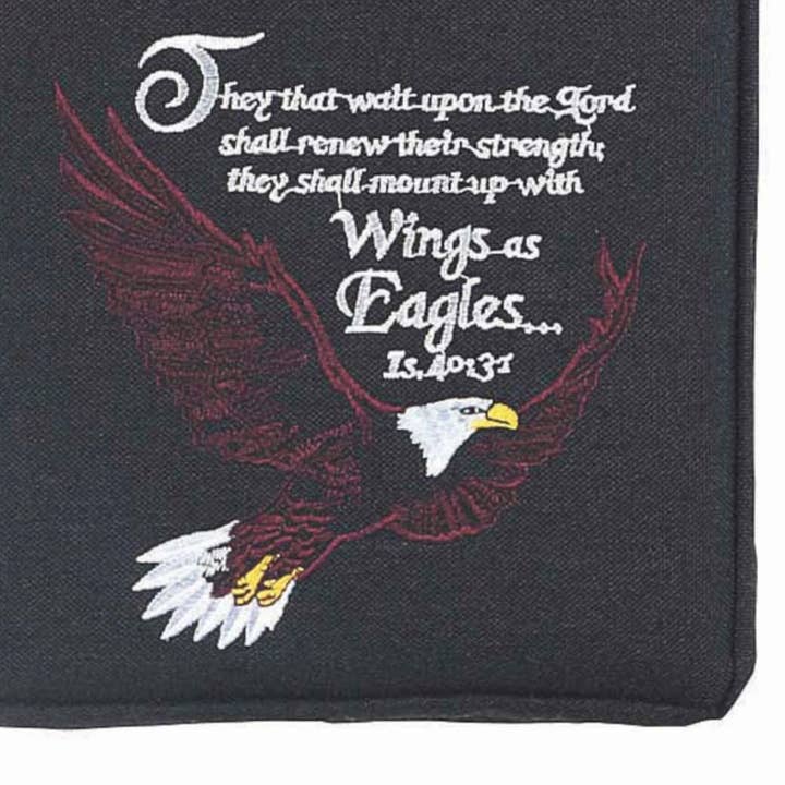 Dicksons - Wholesale Bible Cover - BIBL COV EAGLE EMBRD LG BLK POLYSTR