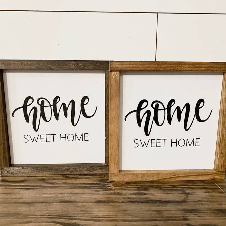 Home Sweet Home Sign for wholesale by Timbered Roots Co