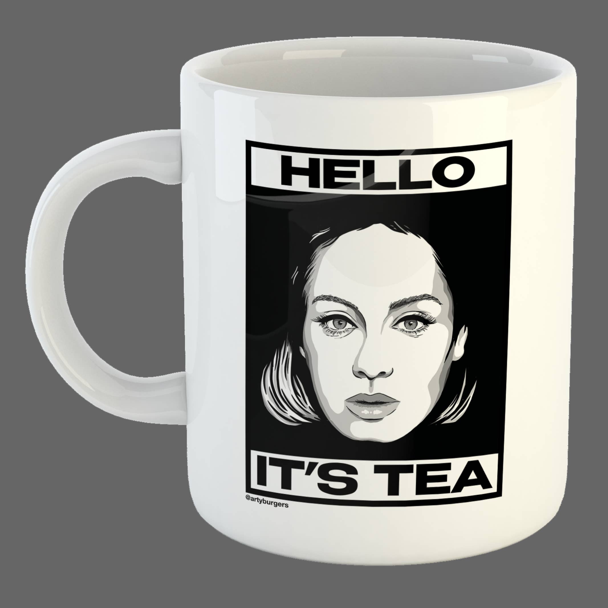 ArtyBurgers – wholesale Coffee mug – Hello, It's Tea | Adele | 11oz ceramic coffee mug0