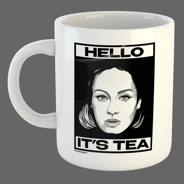 ArtyBurgers – wholesale Coffee mug – Hello, It's Tea | Adele | 11oz ceramic coffee mug