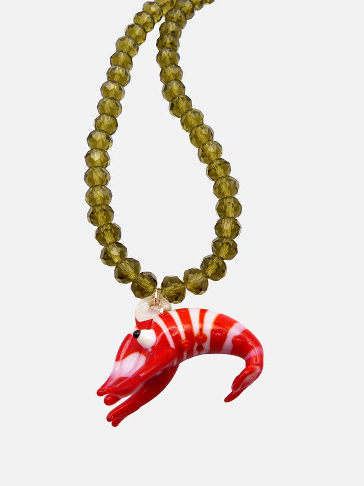Lobster & Brown Beads for wholesale by Le Club Olive