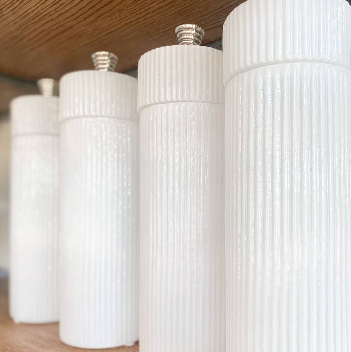 Indriya Home - Wholesale Jar - Fluted Glass Jar with Brass lid-holiday table decor-2 sizes0