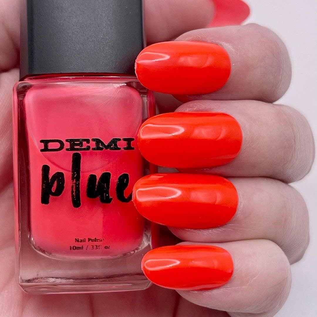 DEMIblue Clean and Vegan Nail Polish - Wholesale Nail Polish - Summer Dress Season – Red Orange Vegan Nail Polish5
