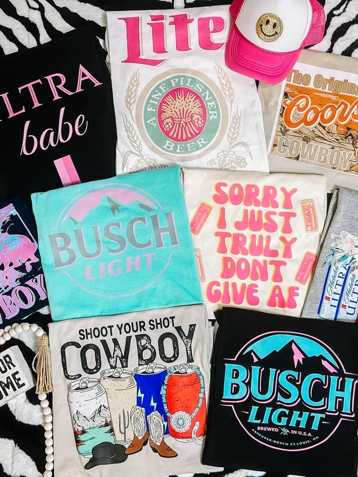 ZZ Threadz - Wholesale Screen Printed T-Shirt - Women's - Summer Booze Collection