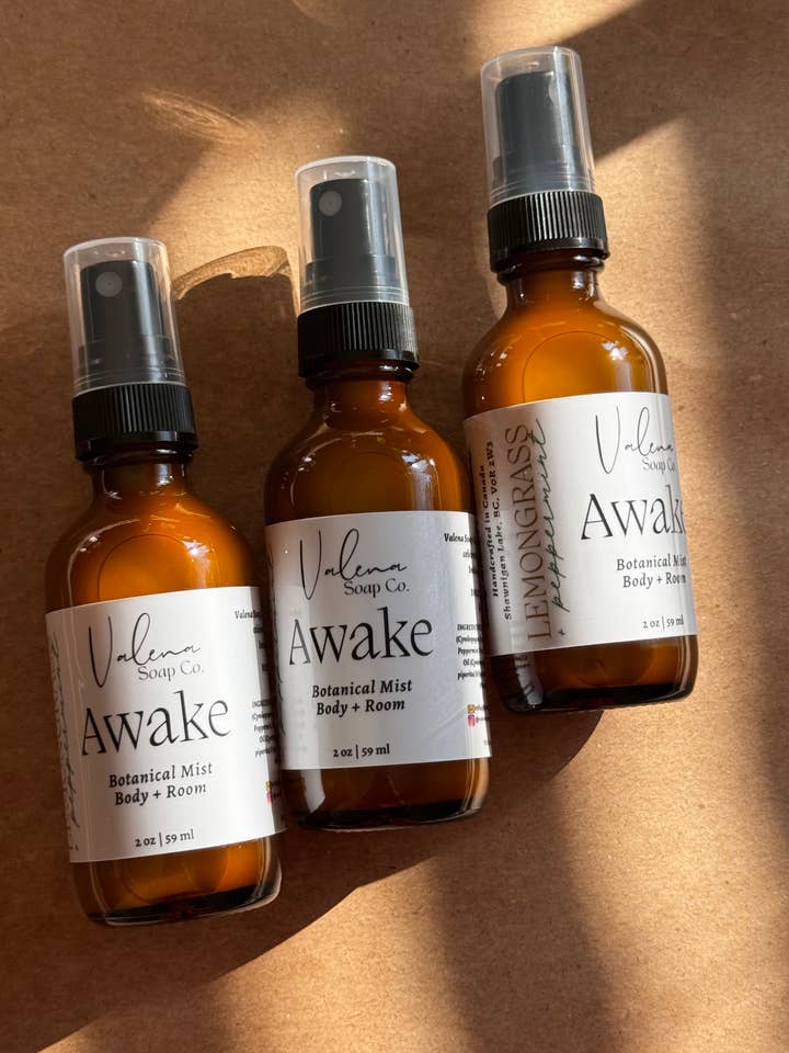 Awake Botanical Mist for wholesale by Valena Soap Co.