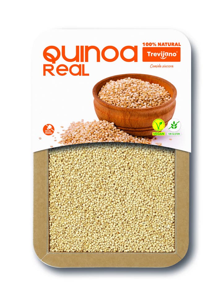 Plateau de 300 g de quinoa royal pour salades et soupes pour la vente par Trevijano