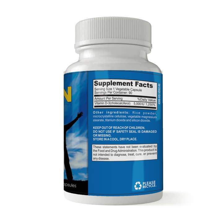 Totally Products High Potency Vitamin D3 5000 IU (Cholecalciferol) 90-Day Supply for wholesale by Totally Products