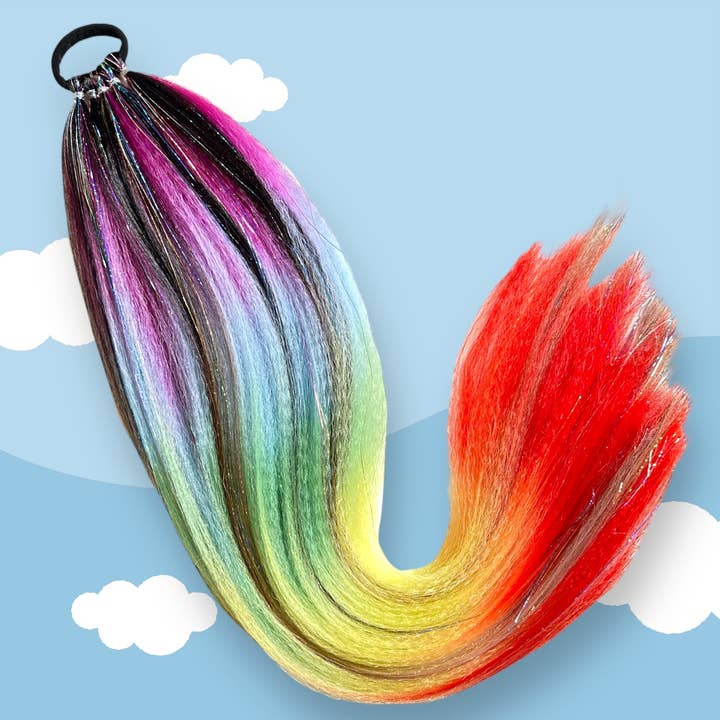 Magic Manes - Wholesale Wig/Hair Piece - Double Rainbow Shimmer Tail