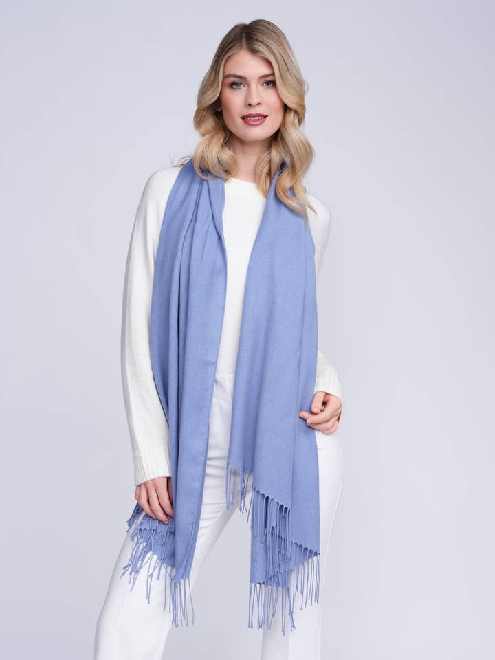 Pia Pashmina - Denim Blue for wholesale by Pia Rossini Ltd