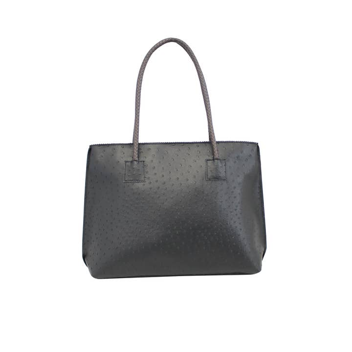 22 Tote - Wholesale Tote Bag - Women's - Lightweight Ostrich Zippered Tote Bag2