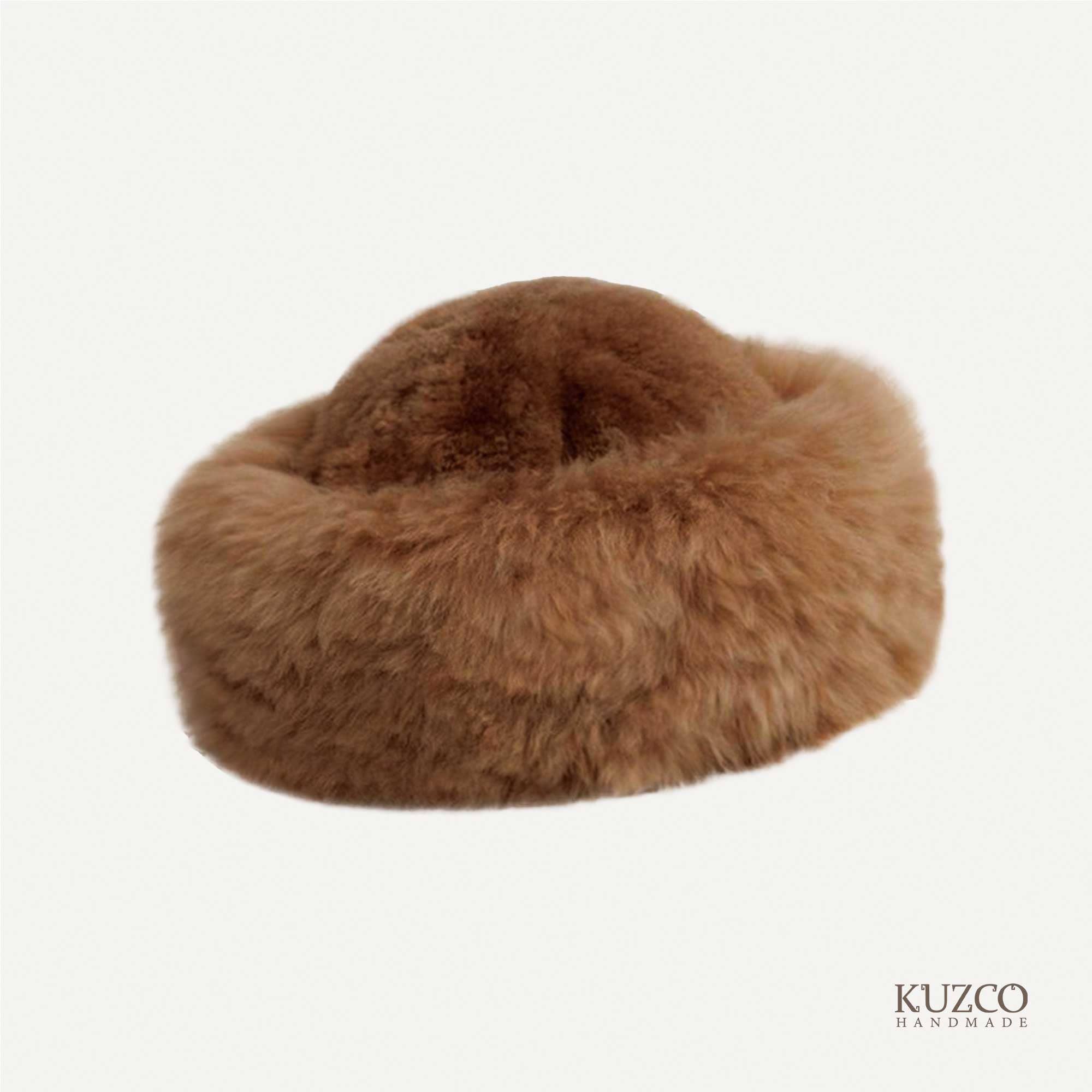 KuzcoHandmade - Wholesale Beanie - Women's - Beige Baby Alpaca Fur Hat, Handmade Luxury Hat, Alpaca cloth9