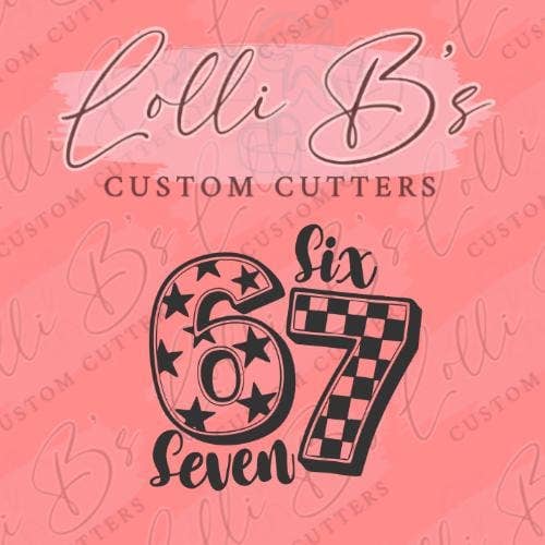 67 Words Cookie Cutter and Fondant Cutter for wholesale by Lolli B Custom Cutters