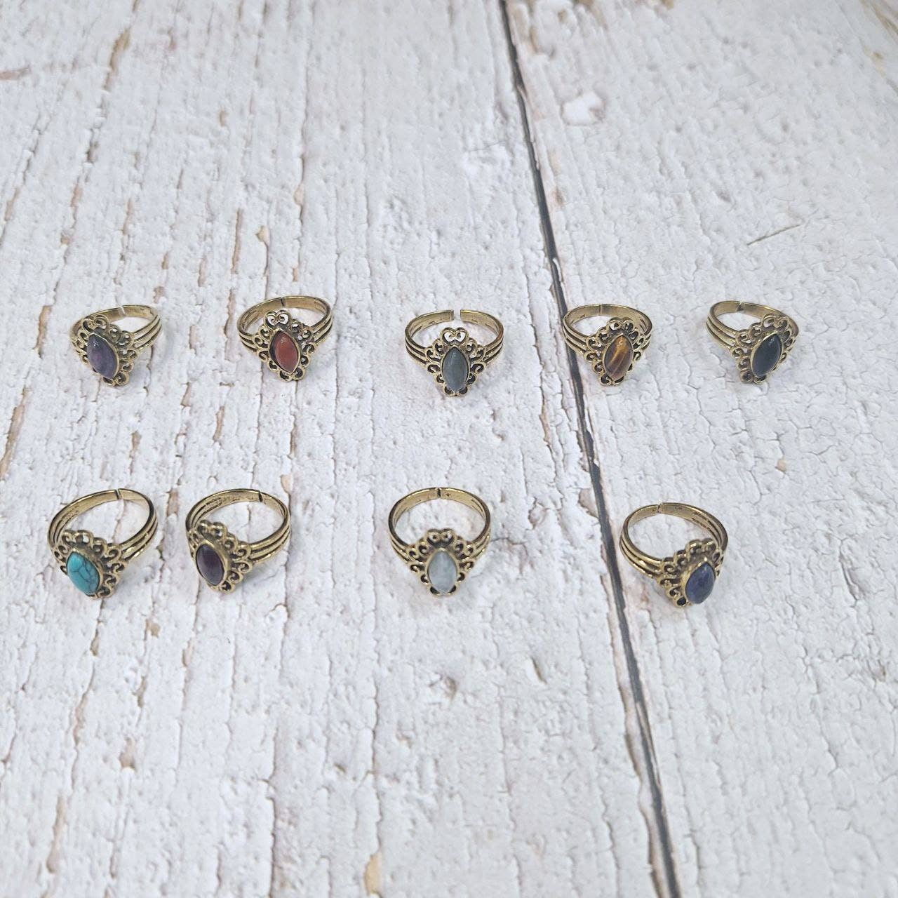 Hecho a mano - Wholesale Single Stone/Solitaire Ring - Assortment of rings28