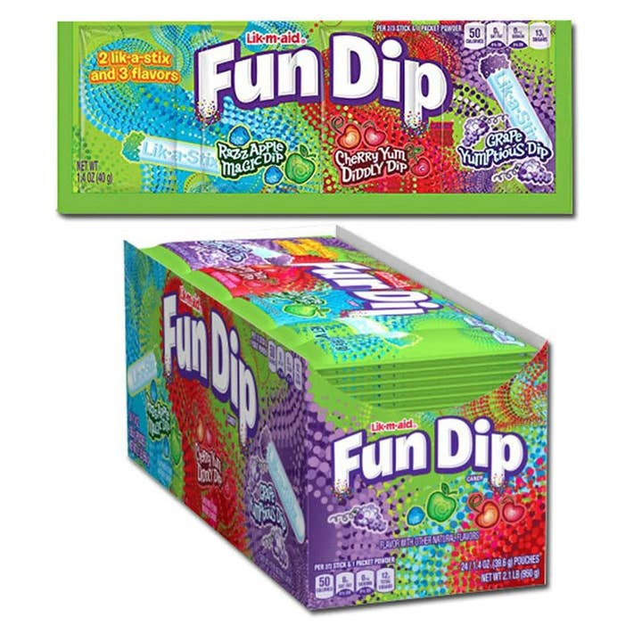 I Got Your Candy - Vendita all'ingrosso Caramelle dure - Fun Dip 1,4 oz - 24 ct