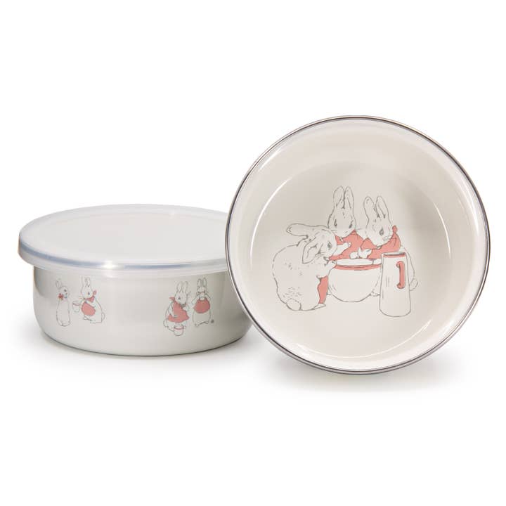 Golden Rabbit Home - Wholesale Dinnerware Set - Girl Rabbits Child Set