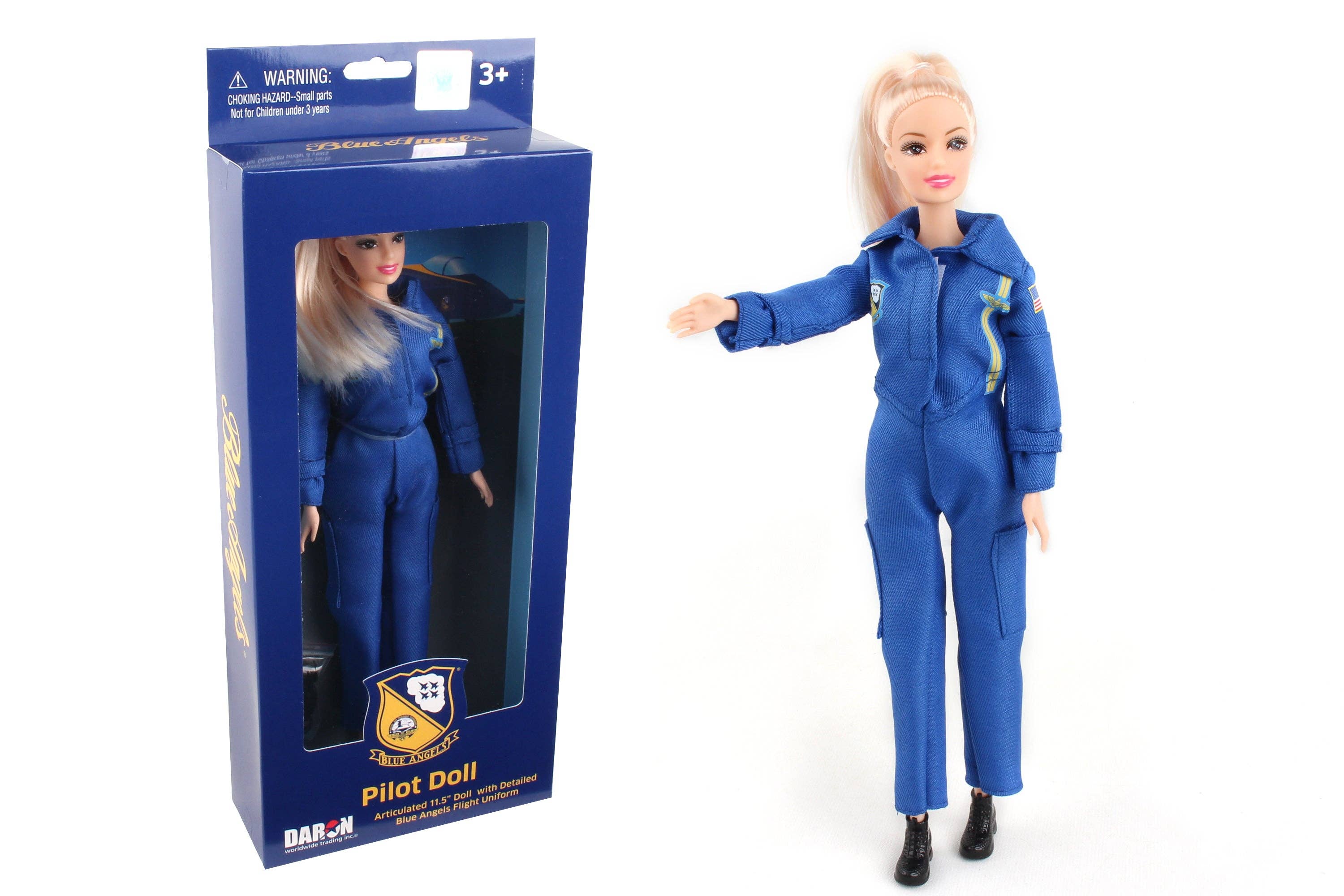 Daron Worldwide Trading - Wholesale Doll - Kids - DA381 Blue Angels Doll Female  by Daron Toys0