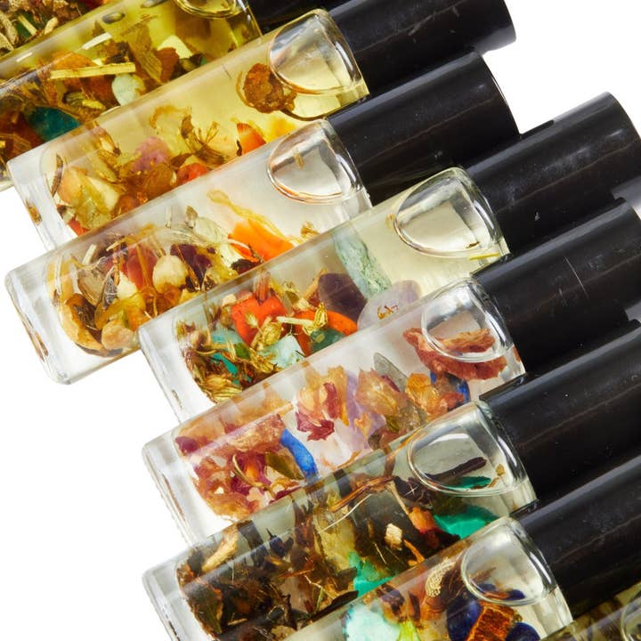 New Moon Beginnings - Wholesale Essential Oil Roll-On - Intention Roll on perfume, Essential Oil, Crystal Infused29