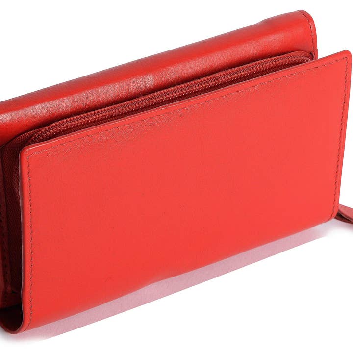 SADDLER - Wholesale Wallet - Women's - Compact Trifold Leather Purse "Eleanor" – Handmade by Saddler | RFID Protected & Gift Boxed | 10 Card Slots & Rear Zip Coin Pocket39