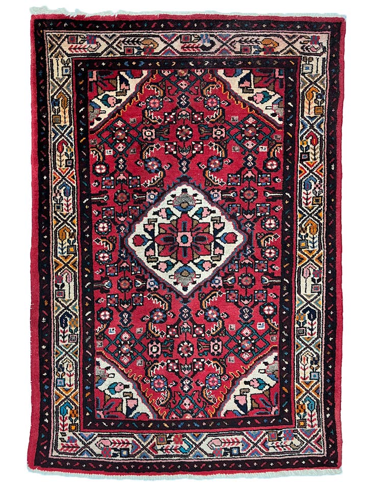Tapete Persa Vintage de Hamadan Feito à Mão em Lã - 150 x 100 cm por atacado de Imaco Rugs