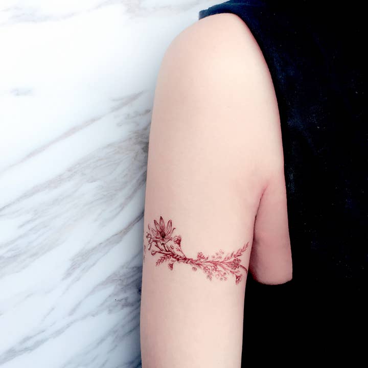 PAPERSELF - Vente Tatouages temporaires - Stickers Tatouages Temporaires Jardin Bourgogne3