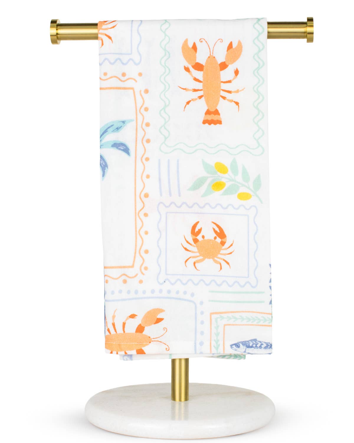 The Royal Standard - Wholesale Hand Towel - Tropea Bay Hand Towel   White/Multi   20x280