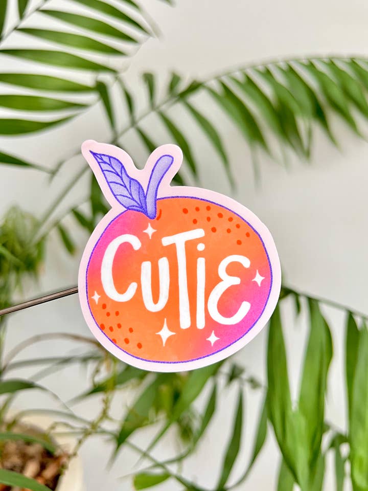 Cutie Clementine Sticker 2.5x3 in. for wholesale by taelormade