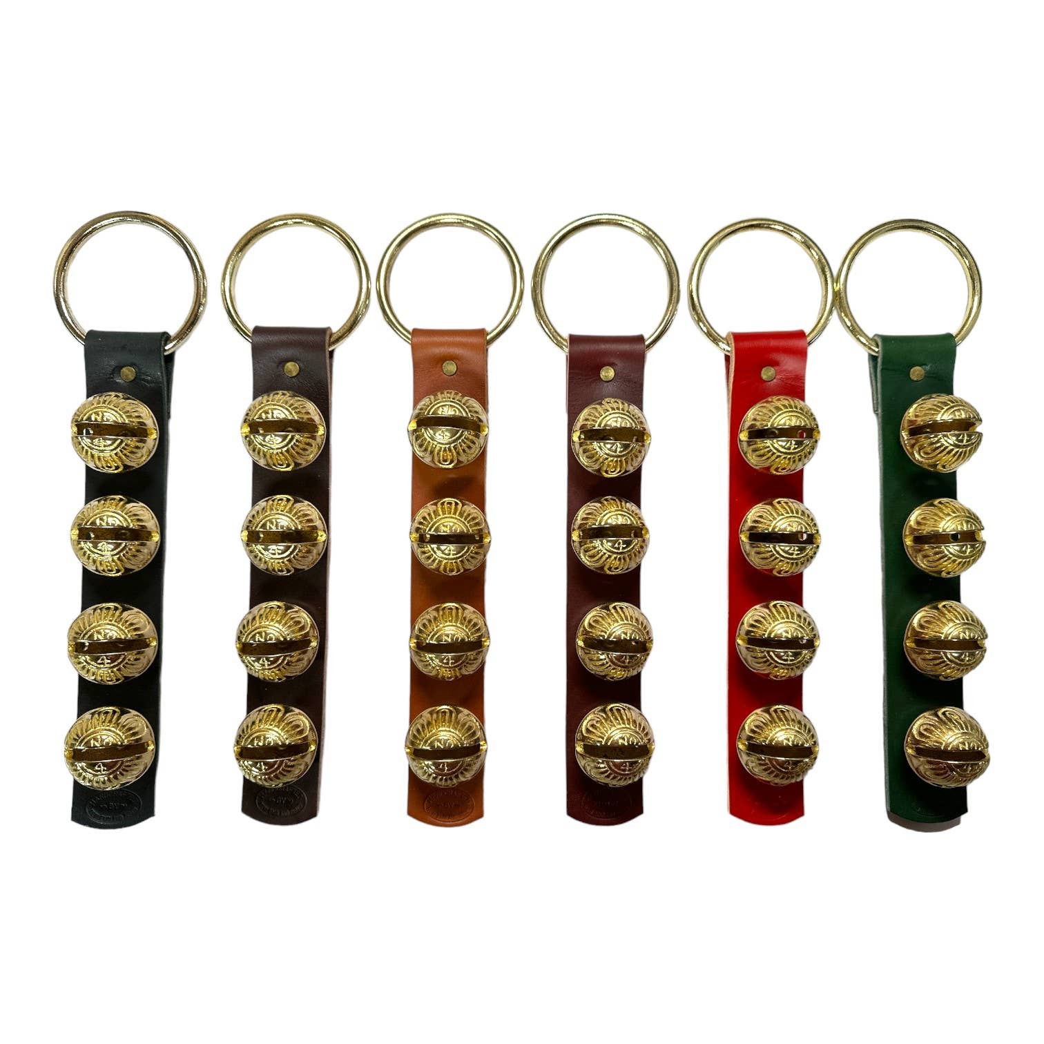 New England Bells - Wholesale Bell - Traditional Strap Bells - #4 Size Bells - 4 Bells on Strap11