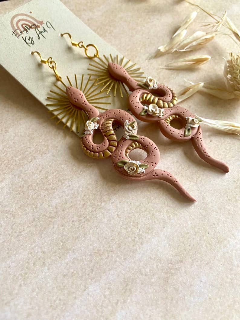 Everything Ky and I - Wholesale Dangle Earrings - Desert Goddess Snakes2