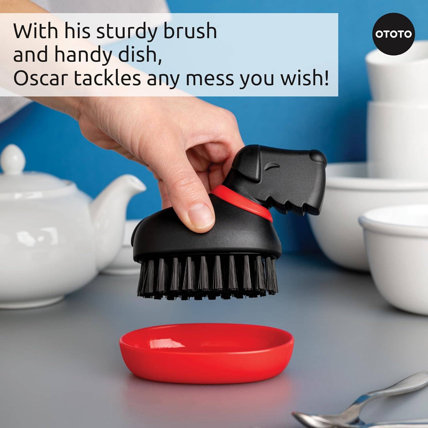 OTOTO - Wholesale Cleaning Brush - NEW Oscar Dog Dish Brush - Kitchen Accessories & Gifts4