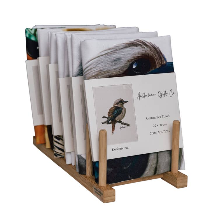 Taylor Hill Scarves & Co - Wholesale Tea towel - Gouldian Finch Design Tea Towel3