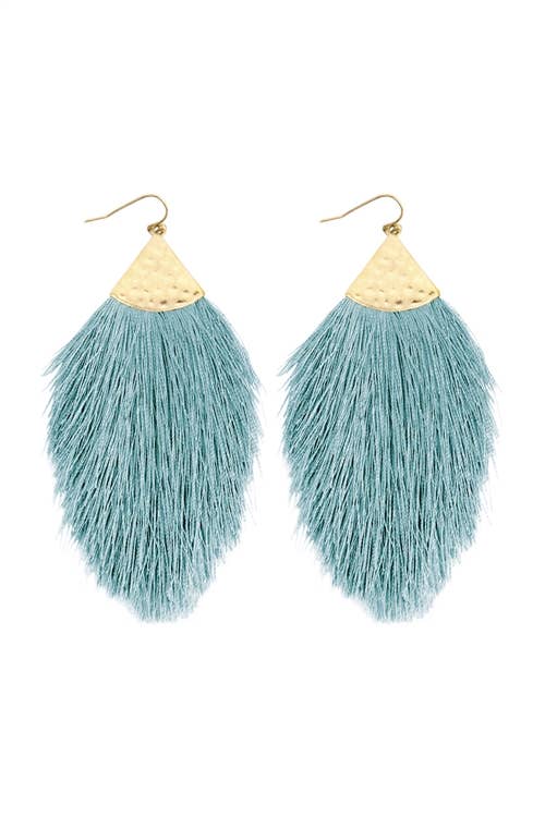 MYS Wholesale Inc - Wholesale Tassel Earrings - Tassel With Hammer Metal Hook Drop Earrings34